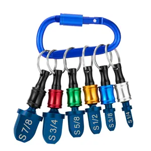 WADEO HVAC Repairing Set with Bit Holder & Keychain 13-Piece Swage Tool Kit for Copper Pipe Expansion 1/4" to 7/8" Durable Carbon Steel Drill Bits