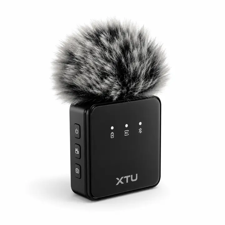 XTU Mic 1 Clip-On Bluetooth Wireless Microphone for Portable Action Cameras & Accessories - High-Clarity Audio, Compatible with S7 Pro, S7 Pro Max