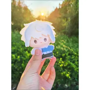 Stuffed 10cm Link Click Vein Lu Guang Xia Fei Plush Doll Keychain for Fans Collection or Kids Adults Birthday Gift