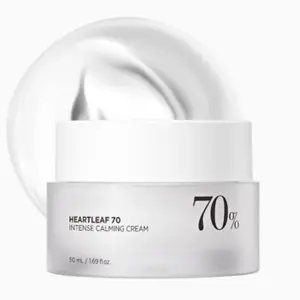 Heartleaf 70% Intense Calming Cream 50ml for Daily Use  Moisturizers Skin Repair