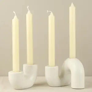 Ceramic Candle Holder, 2 Counts/set Creative Candle Stand, Desktop Decoration for Restaurant, Home Decor, Perfect Gift Choice for Halloween and Christmas, Ornaments, Vintage Candle Stand