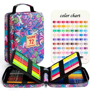 Premium Colored Pencils,Set of 72 Colors,Artists Soft Core with Vibrant Color,with Zipper Slot Pencil Case,Ideal for Drawing Shading,Coloring Pencils for Adults, Art Supplies - for professional artistic use