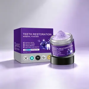 Purple Mineral Tooth Powder with Hydroxyapatite – Gentle Peroxide-Free Whitening, Removes Stains Freshens Breath, Enamel-Safe Gum Friendly Daily Oral Care 50g