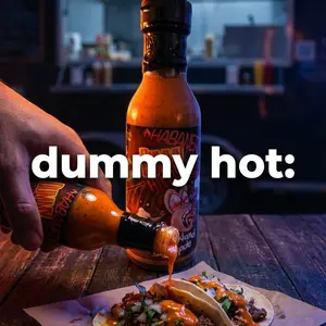 Dummy Hot Habanero Sauce Flavor Dip - 12oz Oakland Made Spicy Dip with Real Habaneros for Tacos Wings Burgers Pizza & More Spice