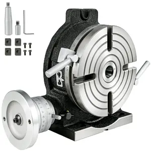 Father's Day Gift Spring new arrivals Rotary Table 8 Inch Horizontal Vertical HV8 Precision 3MT Milling Drilling Machine Vernier Reading Milling Drilling Boring
