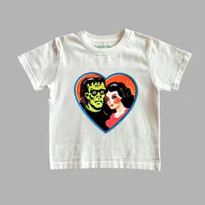 Vintage Frankenstein Monster Graphic Tee, Vintage Dark Fantasy Tshirt, 90s Style Baby Tee, Halloween Shirt