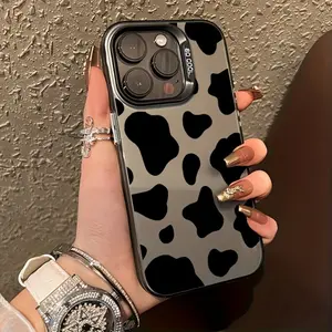 A cow print design pattern, suitable for iPhone series 11/12/13/14/15/16/17ProMax/X/XS/XSMAX/XR/16E/7P/8P, a Christmas gift for friends, family and yourself., Accessories, Tpu, Casing, Cover,summerwins