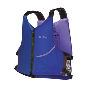 Onyx Universal Paddle PFD Life Jacket - Adult - Blue/Purple, with Paddle