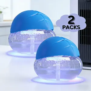 Water Air Purifier for Home, Essential Oil Aroma Diffuser with Humidifier, LED Mood Light,  Air Revitalizer for Smoke Pets Bedrooms Living Rooms-White