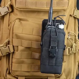 YNIBST Versatile Walkie Talkie Holster Molle Radio Pouch Large Radio Holder for Motorola Baofeng Cobra Uniden Handheld Two Way Radio Ham CB Radio