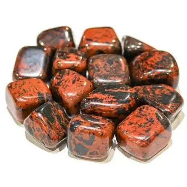 Mahogany Obsidian Tumbled Stone – Brown and Black Banded Volcanic Glass
