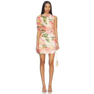 Amanda Uprichard Marcelle Dress in Hibiscus Print