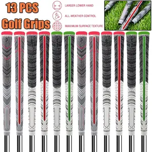 13PCS Golf Grip Rubber MCC Club Grips Anti-Slip 60R Standard Midsize