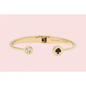 NEW!! Kate Spade Gold Plated Bangle (Black heart Design)
