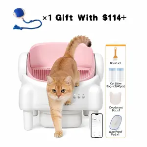 Premium Edition | TAYACICY Smart Self-Cleaning Litter Box for Multiple Cats | 10.5L Bin, Open-Top Design, Dual Safety Sensors, Cat Litterbox (Only Supports 2.4G WiFi)