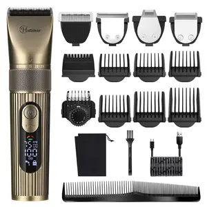 4 in 1 Multifunctional Hair Trimmer Kit, 1 Set Professional Hair Clipper with Limited Comb & Charging Cable & Cleaning Brush