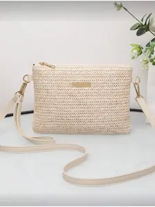 Women's New Fashion Woven Handbag Multi-functional Crossbody Shoulder Purses Small Square Shoulder Crossbody Bag Summer Beach Vacation Daily Use Travel Must-have Beach Bag Travel Bag Versatile Shoulder Bag Fashionable Bags