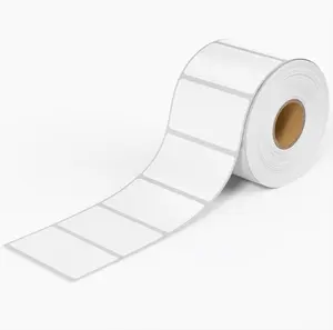 2x1inch Direct Thermal Label Paper for Barcodes, Shipping, 1000 Labels Per Roll White, Compatible with Rollo Label Printer & Zebra Desktop Printers