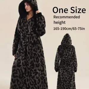 Tiger Striped Bathrobe, Valentine's Day Gift, Luxurious Hooded Robe with Belt, Unisex, Multiple Colors Available