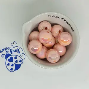 10 pcs. 16 mm UV coated, solid color, acrylic beads, perfect for pens, wrislets, keychains, etc. perfect for your DIY needs.