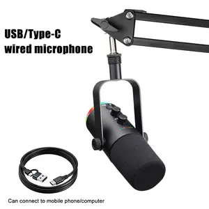 USB Desktop Microphone for Gaming & Streaming - Dynamic Cardioid Mic with Tripod Stand, Noise Cancelling for PC, PS5, Xbox, Podcast, YouTube, Twitch