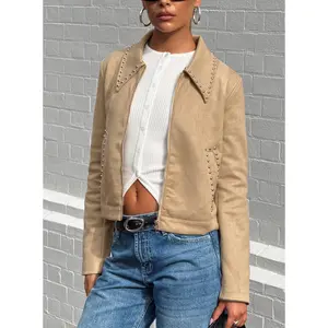 Hurleigh Faux Suede Jacket Brown