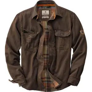 Legendary Whitetails Men's Journeyman Flannel Lined Shirt Jacket Long Sleeve