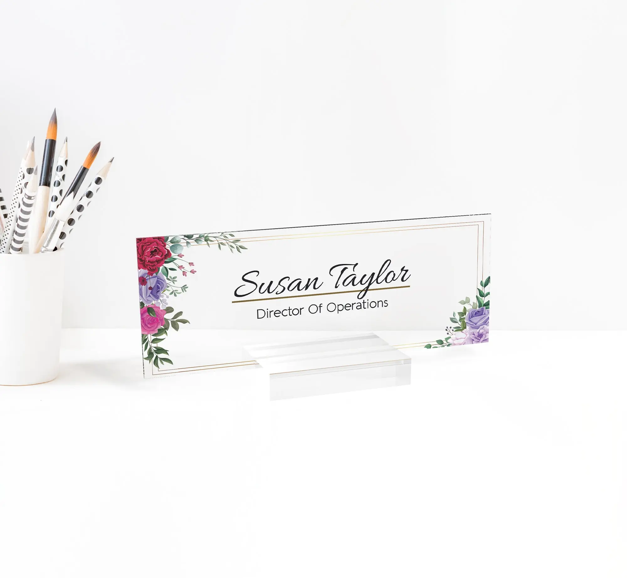 Personalized Desk Name Plate | Custom Office Decor | Sign | Teacher Gift | Custom | Personalized with your name and title