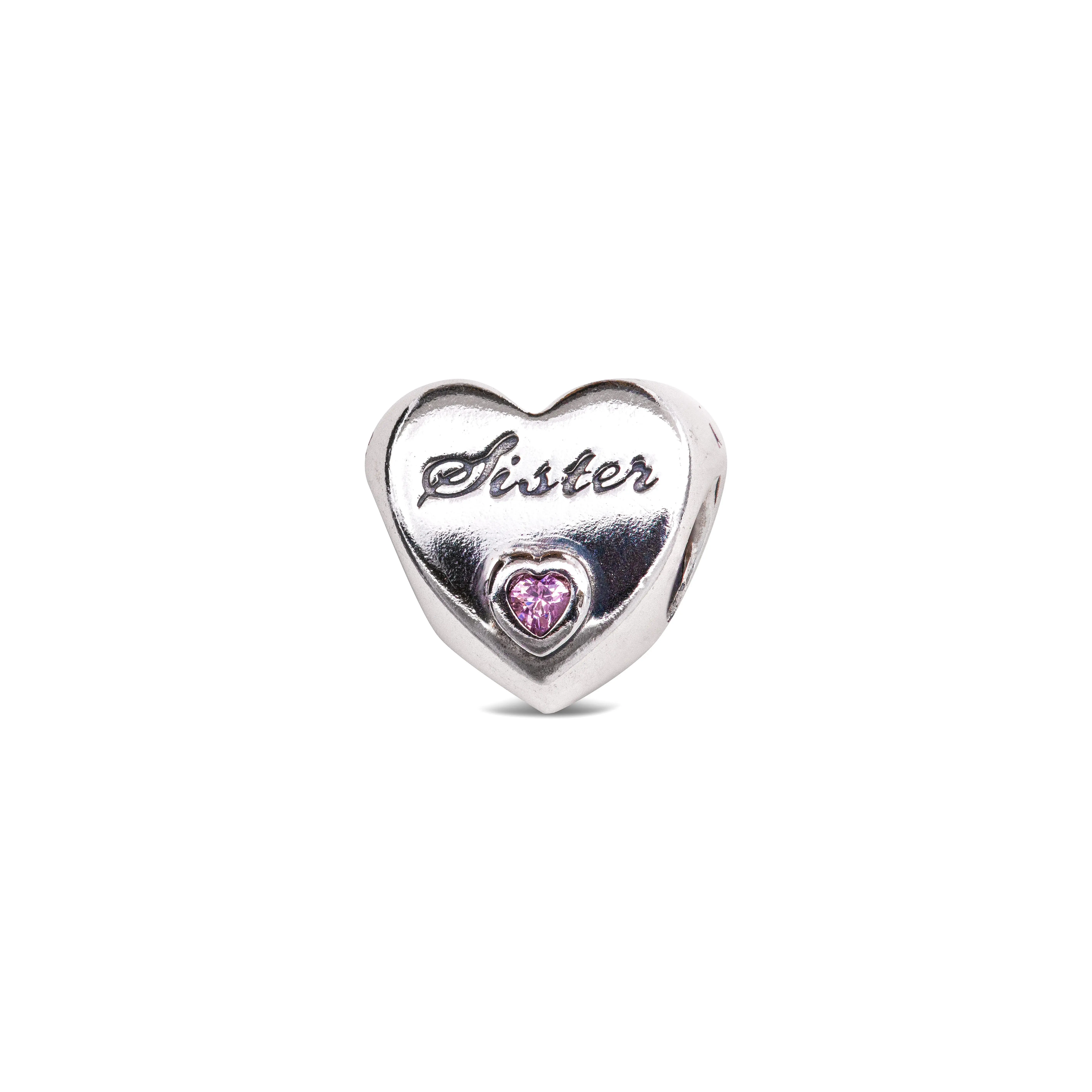 Pandora Sisters Love Charm Sterling Silver Women's Jewelry 791946PCZ