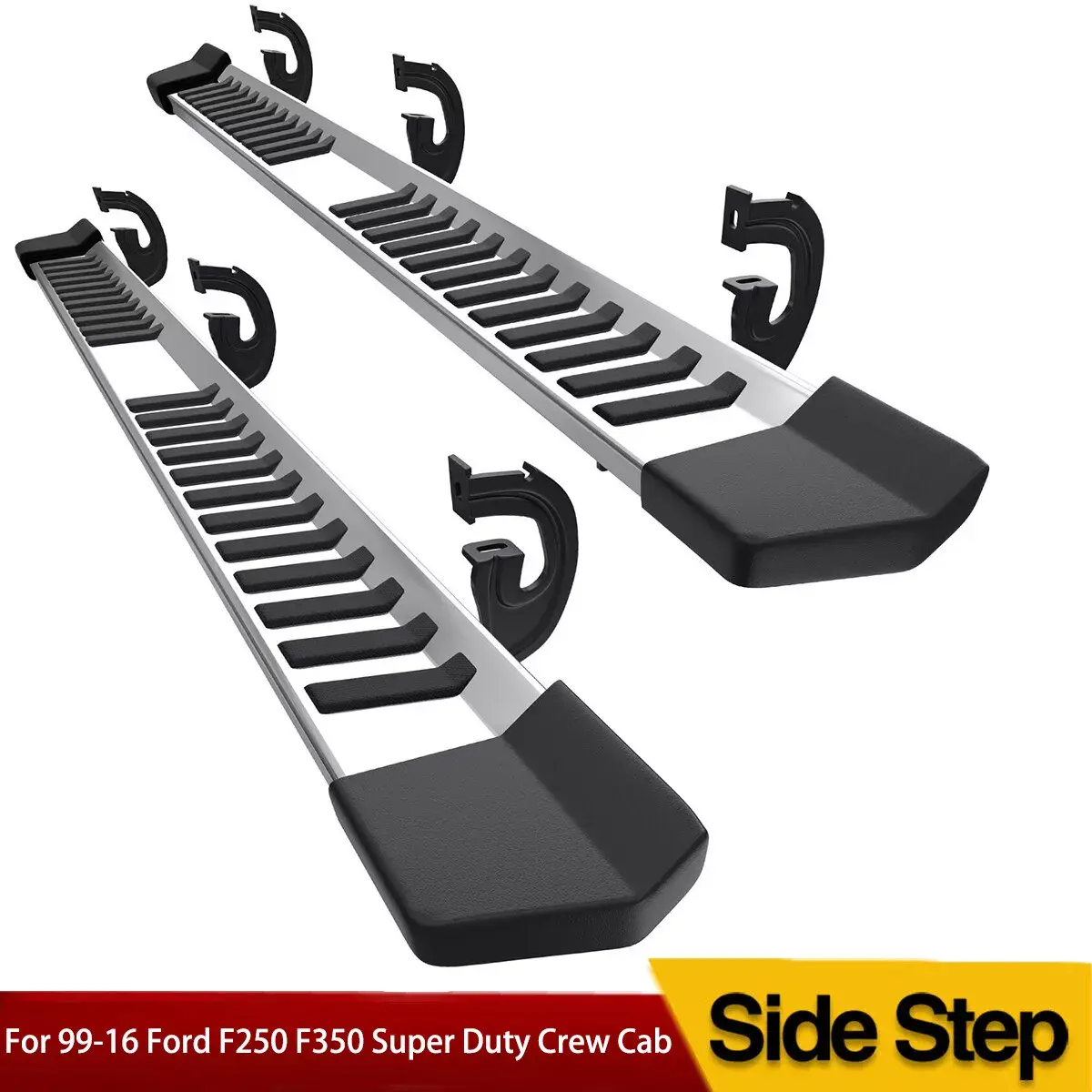 YITAMOTOR 6 Inches Running Boards Replacement for 1999-2016 Ford F250 F350 Super Duty Crew Cab, Side Steps Stainless Steel Nerf Bars