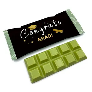 Graduation Chocolate Bar Wrappers, Design, Perfect for Grad Parties & Gifts, 10-Pack Candy Packaging Stickers (no Chocolates)