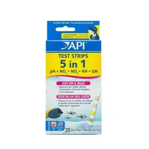 API® 5 In 1 Aquarium Test Strips 20 Tests X 4 Count