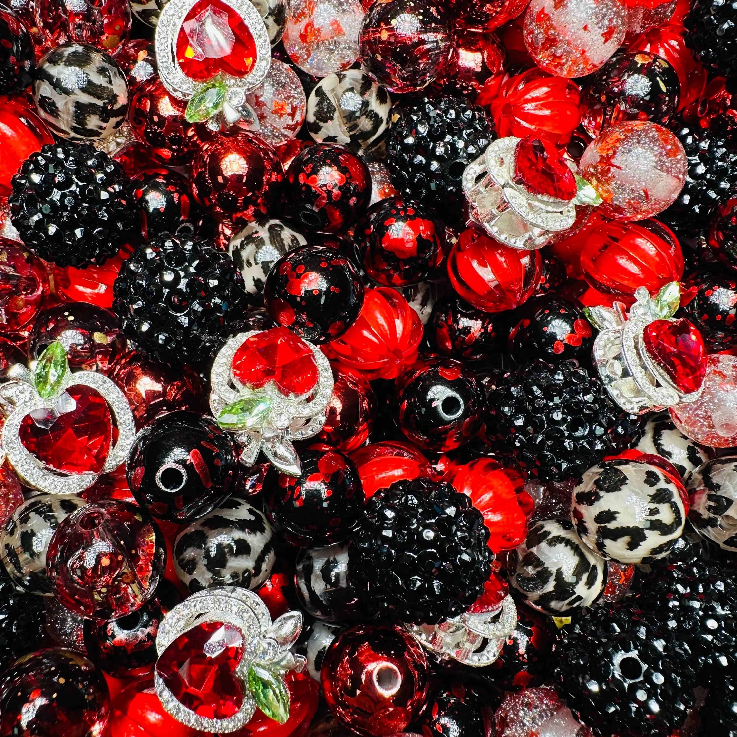 【D.P.C】Color Thems -  Acrylic DIY Beads Mix - 150ml 300ml 650ml Sizes for Bracelets Phone Charms Necklaces Hair Beads Bag Chains Earrings Rings Hair Ropes Diy Projects Diy Jewelry