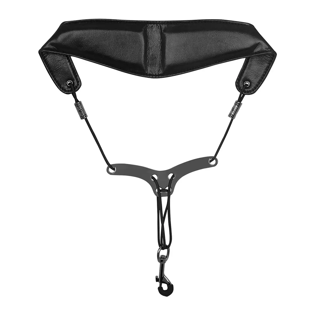 Saxophone neck strap made of high imitation leather, breathable and long-lasting, non tiring, with anti slip metal buckle adjustable, suitable for the elderly and children