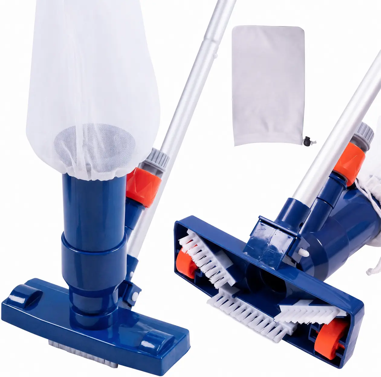 Sepetrel Spa Jet Vacuum Cleaner with Brush & 56" Pole, Garden Hose Powered Pool Vacuum for Hot Tubs, Spas, Above Ground and Inflatable Pools