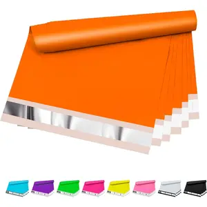 Poly Mailers 10x13 inch 100 Pcs, Orange Plastic Mailing Envelopes with 2.4mil Thickness, Waterproof and Tear-resistant Shipping Bags for Clothing, Tamper Proof Self-Seal Mailers Poly Bags