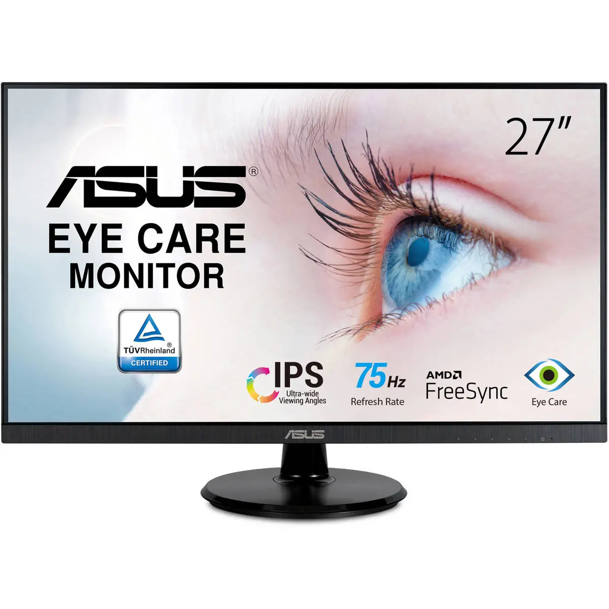 ASUS VA27DQ 27" 16:9 1920x1080 Full HD IPS Panel Flat Screen LED Monitor Display, Built-In Speakers