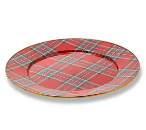 Mackenzie- Childs Tartastic Enamel Serving Platter