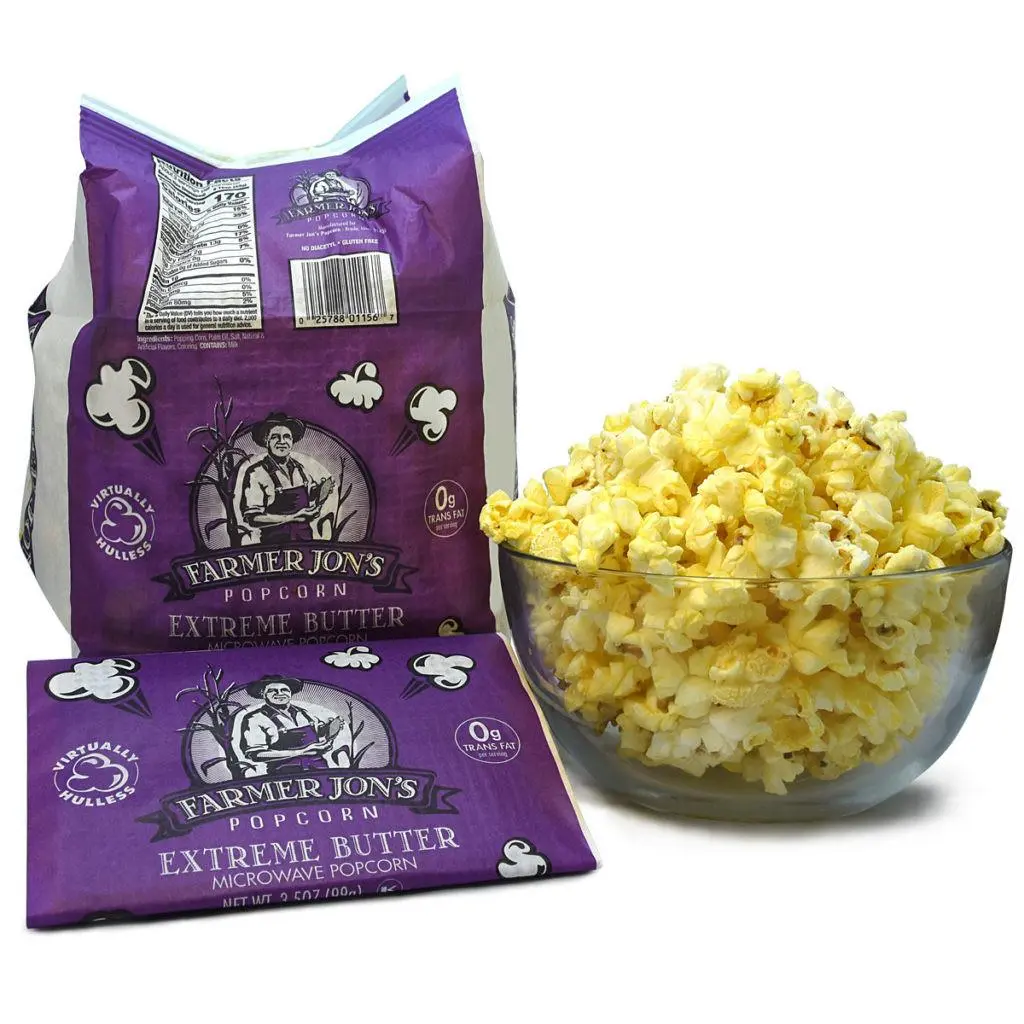 Extreme Butter - Microwave Popcorn 3.5oz (12 or 20 Count), Farmer Jon's Popcorn