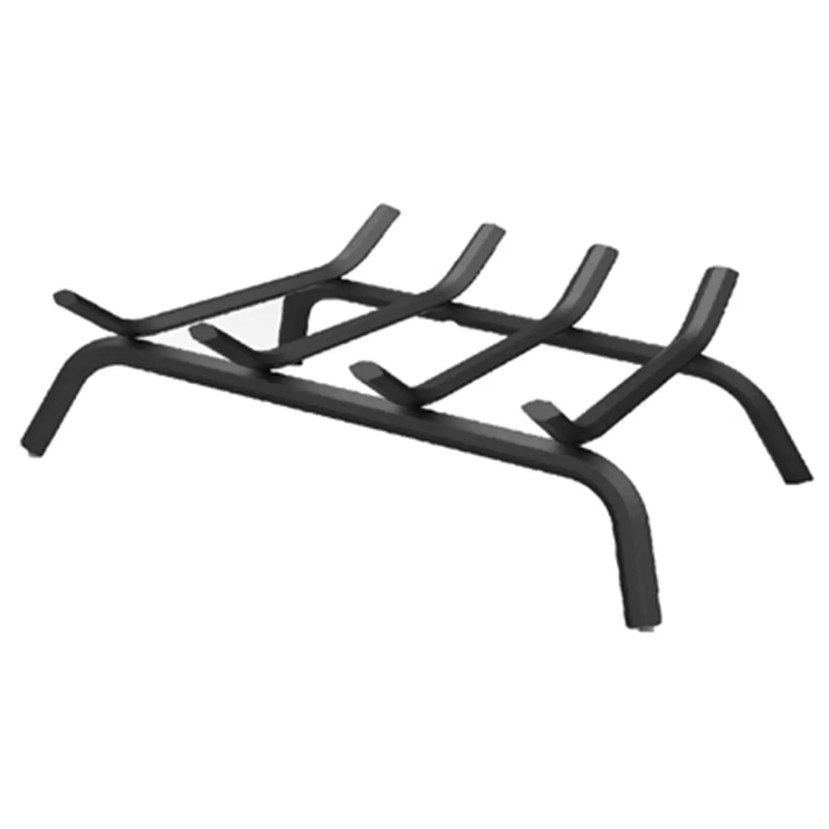 Panacea 15450TV Black Wrought Iron Fireplace Grate - 4 Bars, Compatible with Forgeable Iron Fire Pits & Bowls