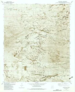 Taylor Well New Mexico USGS Topographic Quadrangle Map, 1982, 1:24000