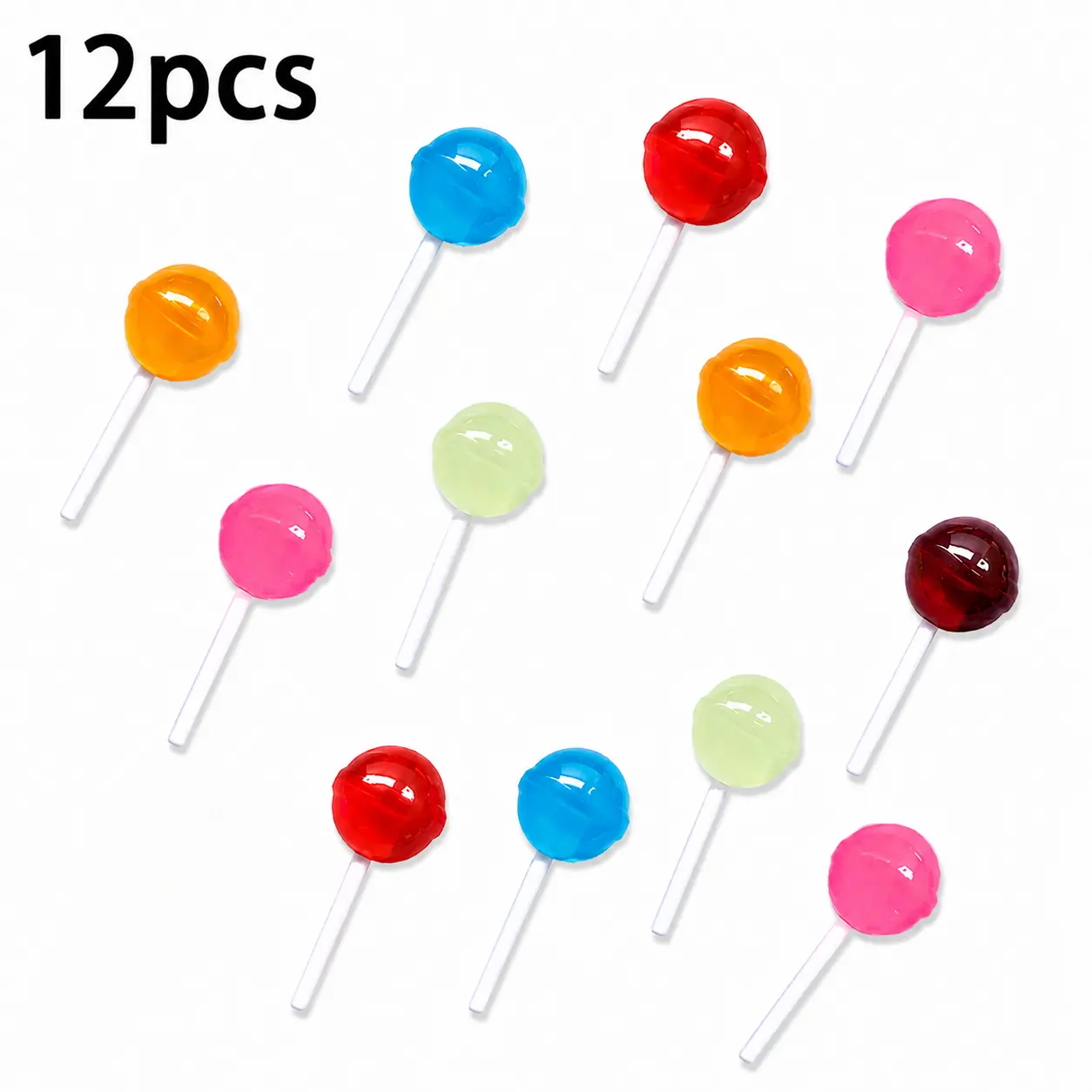 Lollipop Shoe Charms 12 pcs