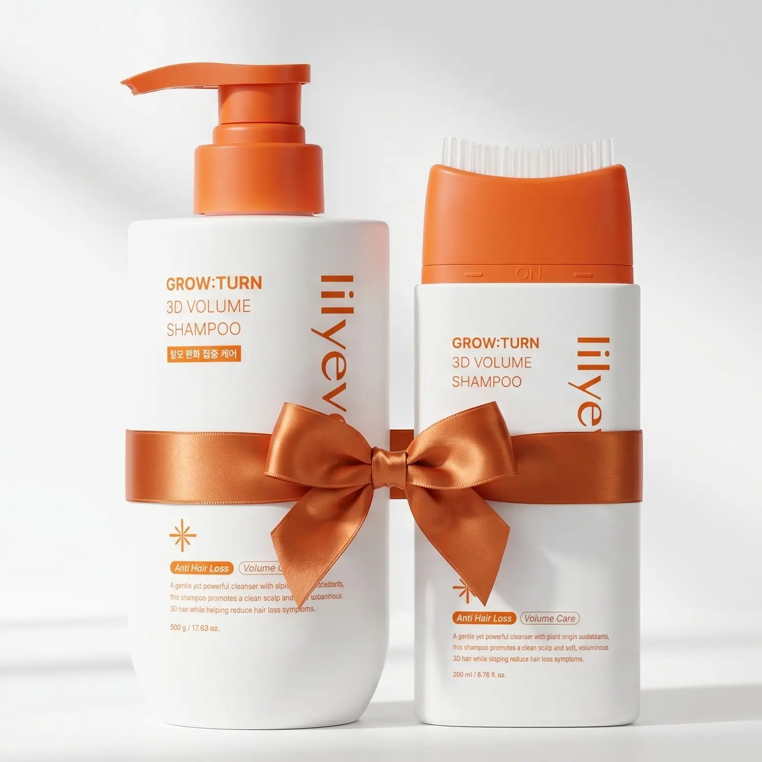 Lilyeve GROWTURN 3D Volume Shampoo Duo | 3D Volume Brush Shampoo & 3D Volume Shampoo Value Set