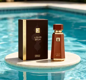 Fragrance World French Avenue Liquid Brun EDP 100ml | Elegant Woody Masculine Perfume | Long-Lasting Daily Premium Fragrance