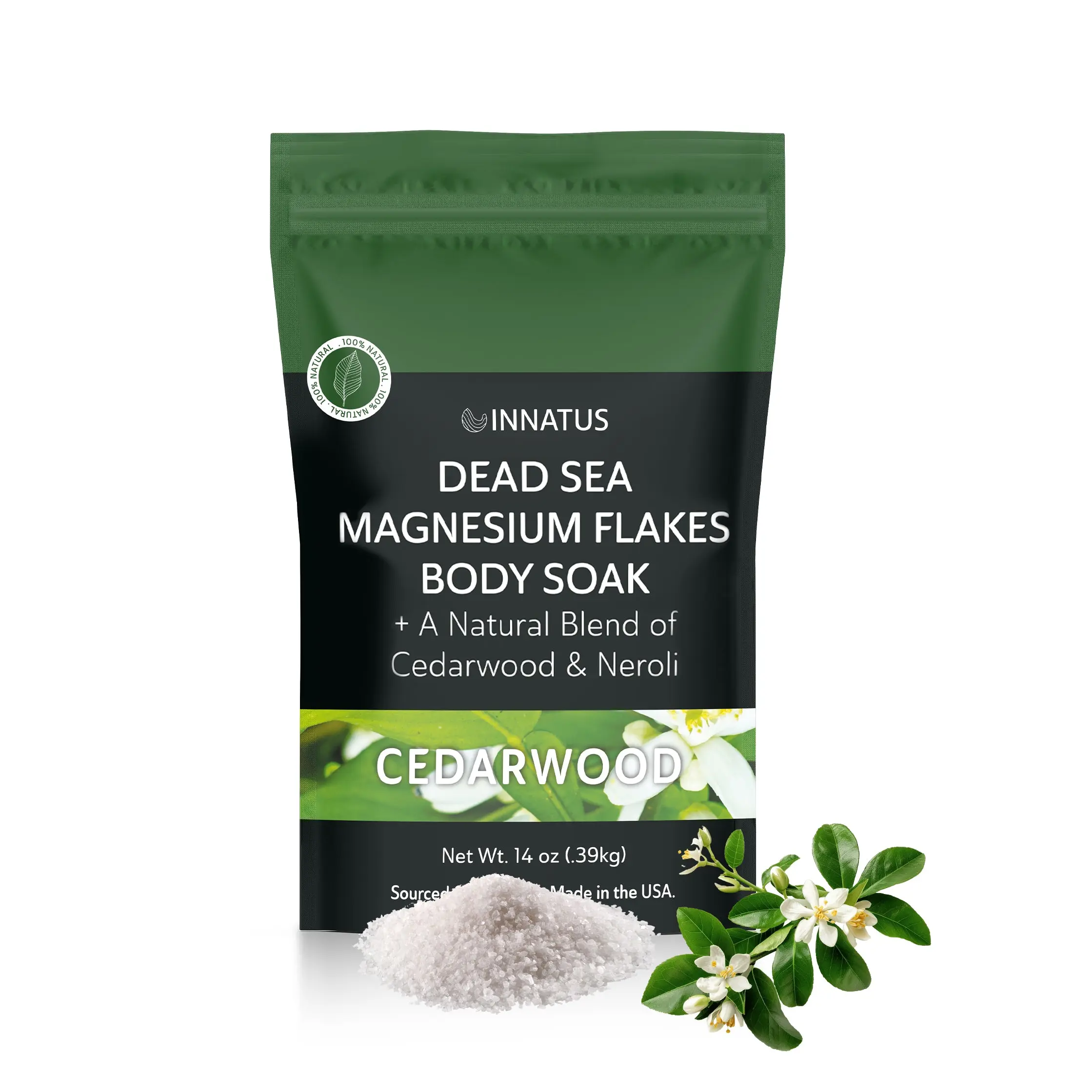 Pure Dead sea Magnesium Flakes Restful Cedarwood Soak Body Care Daily