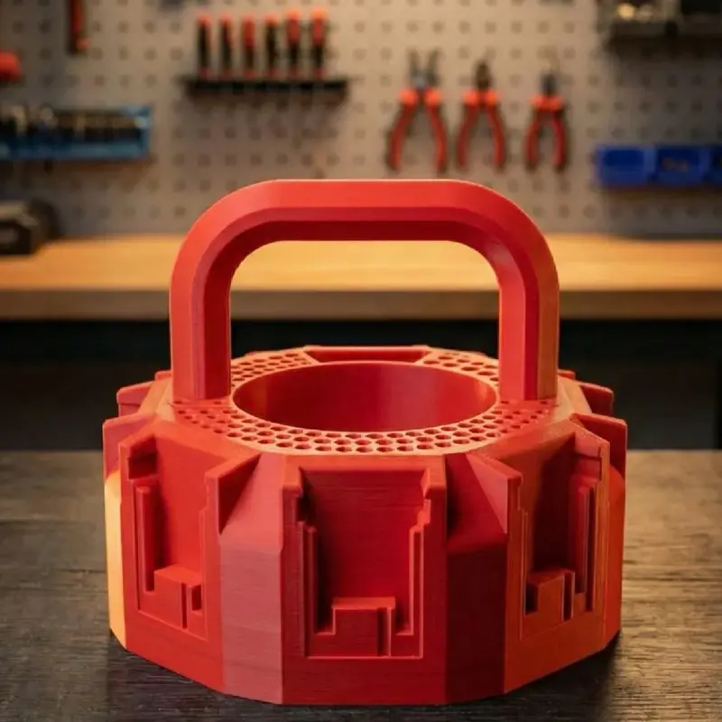 Milwaukee M18 Battery & Accessories Organizer ( Red )
