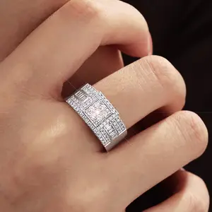 S925 Sterling Silver Sparkle Ring – Stackable Dainty Band for Women, Party Everyday Jewelry, Birthday Christmas Anniversary Gift for Her