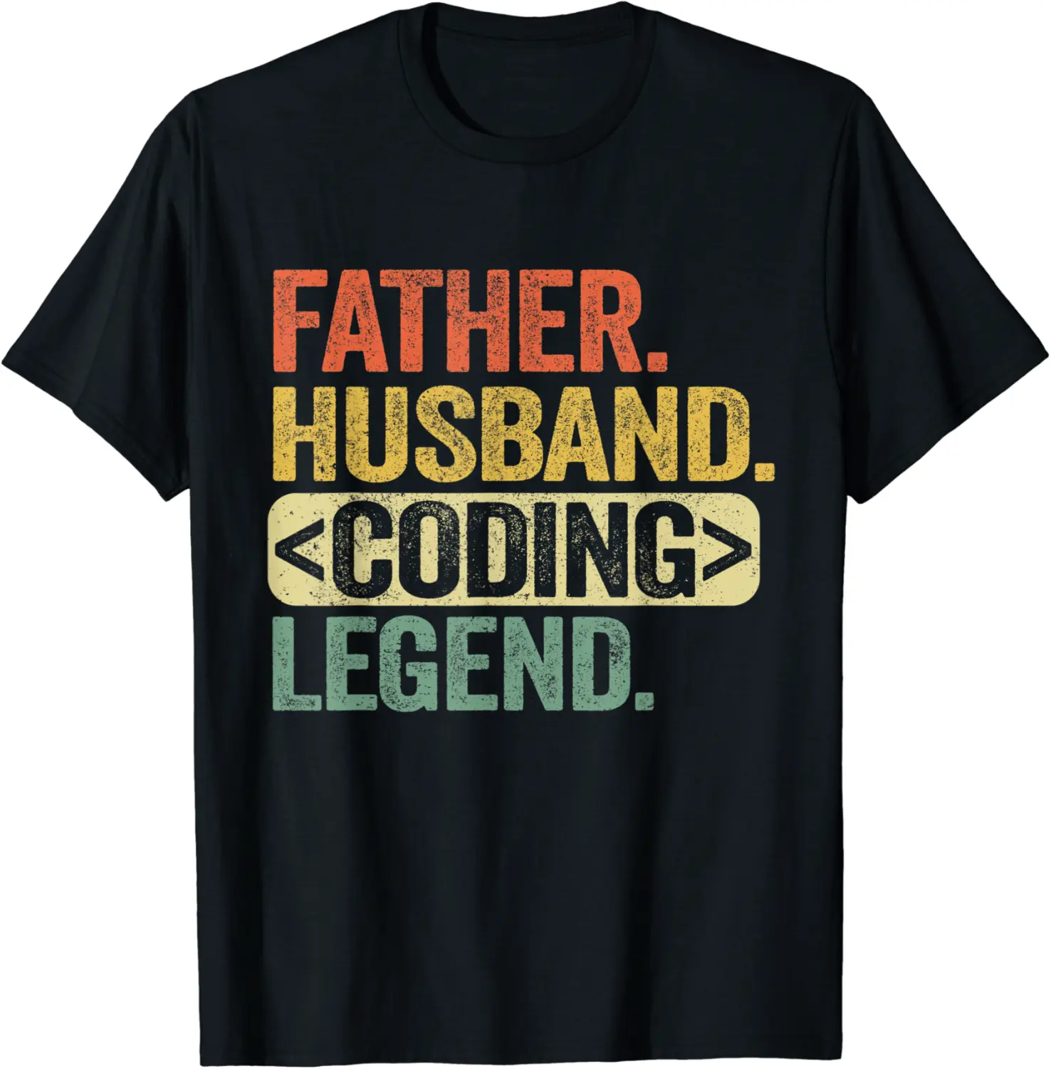 Mens Father Husband Coding Legend Funny Software Programmer Dad T-Shirt - Latellestcha Shop 83B0919KXL1M
