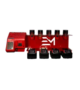 Heavy-Duty Locking Battery Holder – Compatible with Milwaukee 12V & 18V