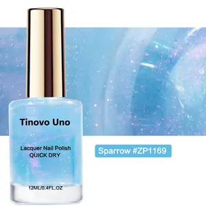 Tinovo Uno “Sparrow #ZP1169” - 12ml Unique Color-Changing Chameleon Effect Nail Polish (Icy Shade), Natural Quick-Drying, Long-Lasting Shine, Alcohol-Free Safe Ingredients, Salon-Grade Nail Art, A Must-Have Nail Polish for DIY Nail Art Enthusiasts
